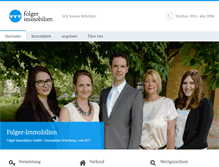 Tablet Screenshot of folger-immobilien.de